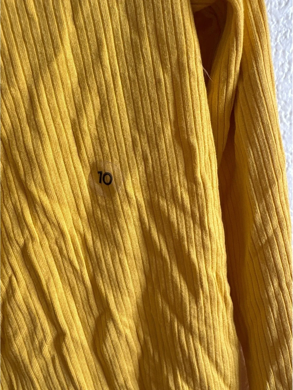 American Eagle Kids Long Sleeve Ribbed Henley Shirt Size 10 (8-9Y) Yellow